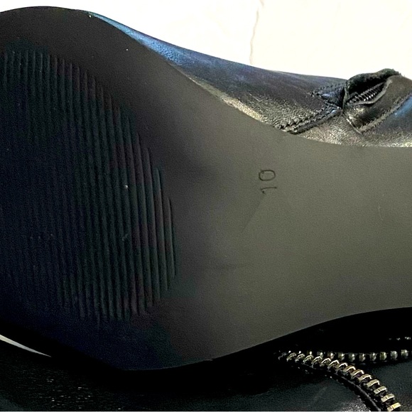 EUC EVA & ZOE To The Point Ankle Booties, Leather, Sz 10, Stilettos, Goth, Badie - Picture 14 of 16